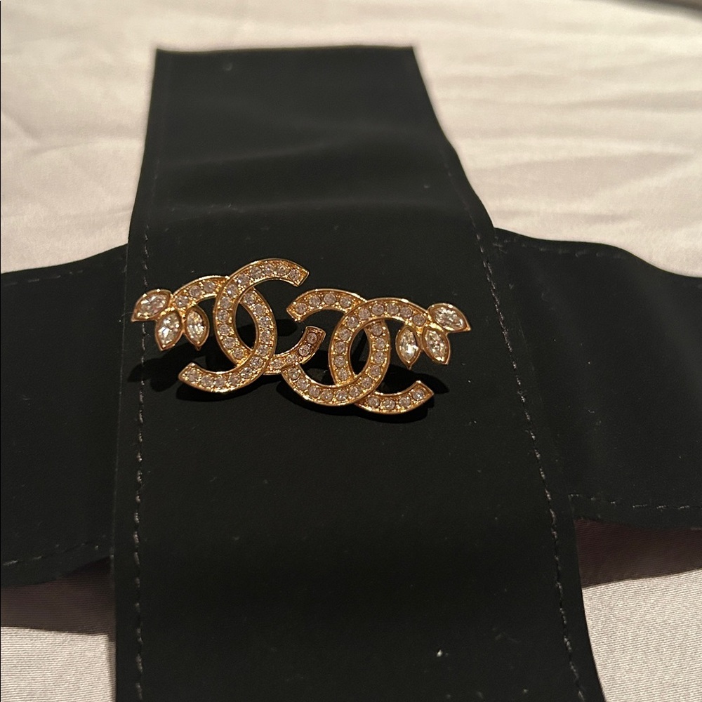 Chanel Gold and Crystal earrings